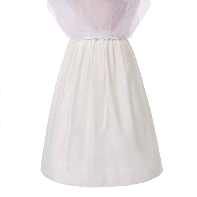 GRACE KARIN A Line Hoopless Crinoline Elastic waist Petticoat Slips(S,White#512) - Image 4